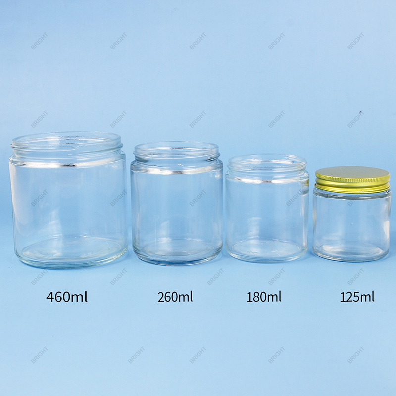 Glass Candle Jar with Lid